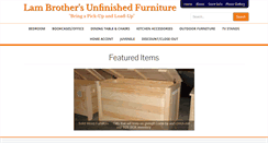 Desktop Screenshot of lambrothersunfinishedfurniture.com