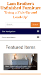 Mobile Screenshot of lambrothersunfinishedfurniture.com